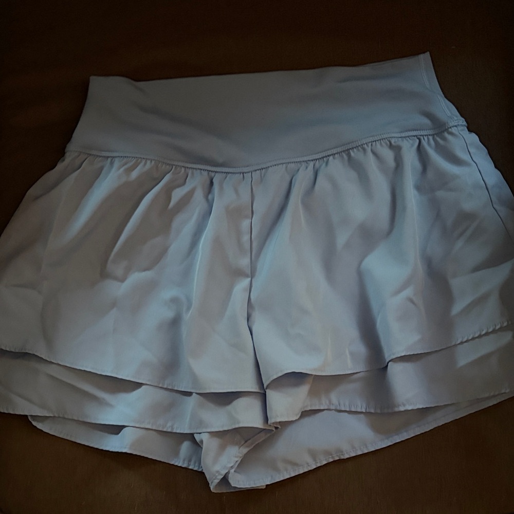 Yogalicious Women's Light Blue Athletic Shorts